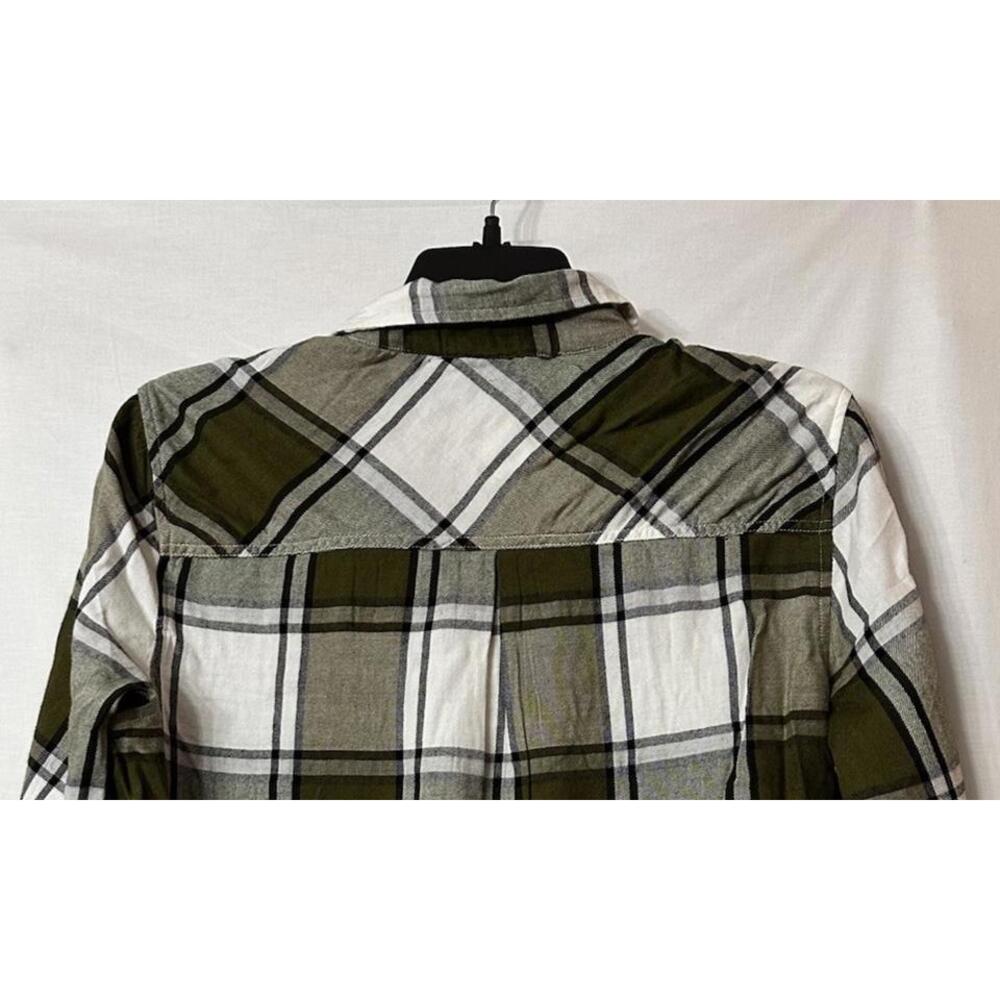 NWT Lucky Brand Womens Long Sleeve Button Plaid‎ Top Shirt Blouse Size Large - Picture 12 of 14